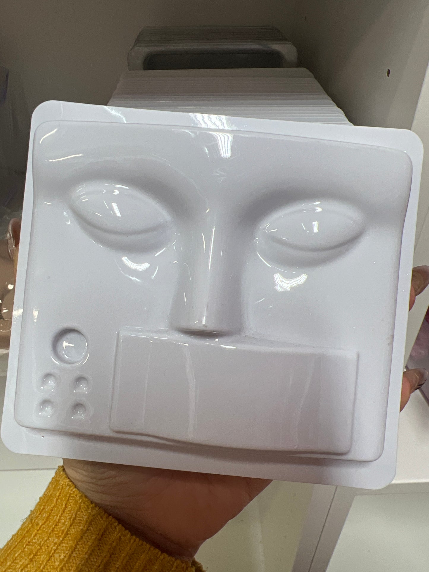 Plastic practice face