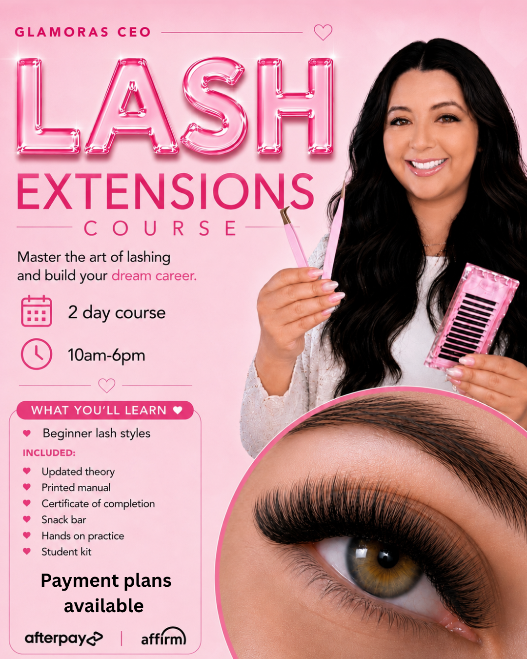 Beginner lash course 1:1