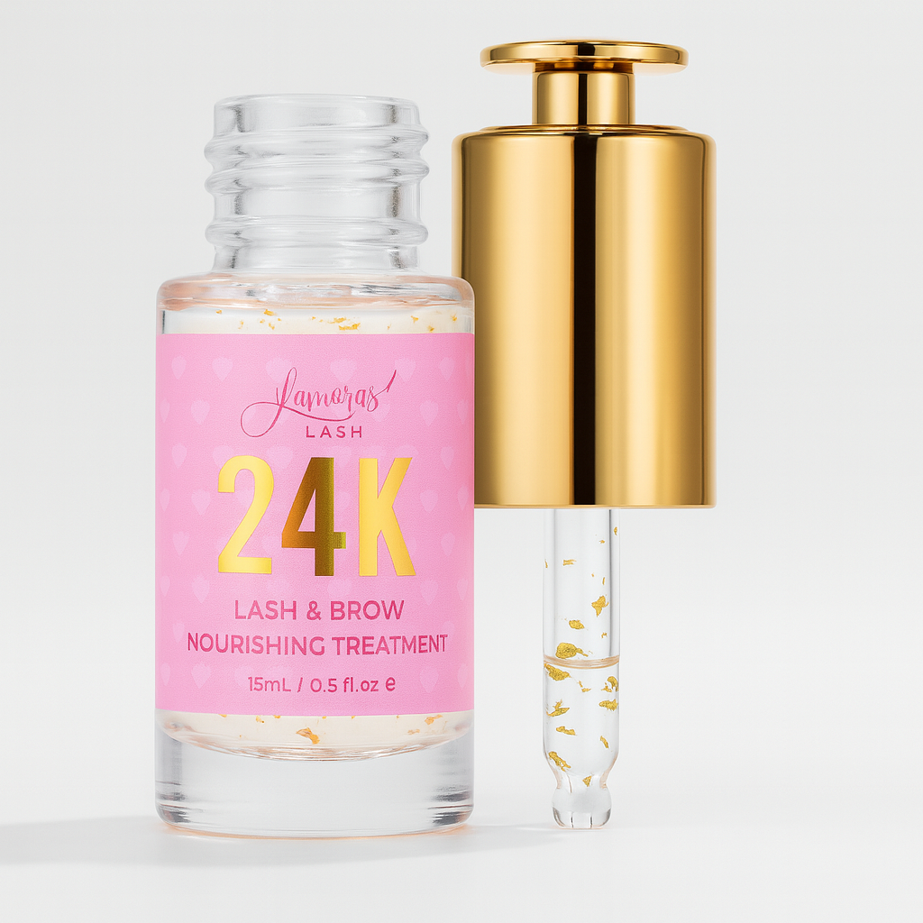 Tratamiento de nutrición para pestañas y cejas 24K