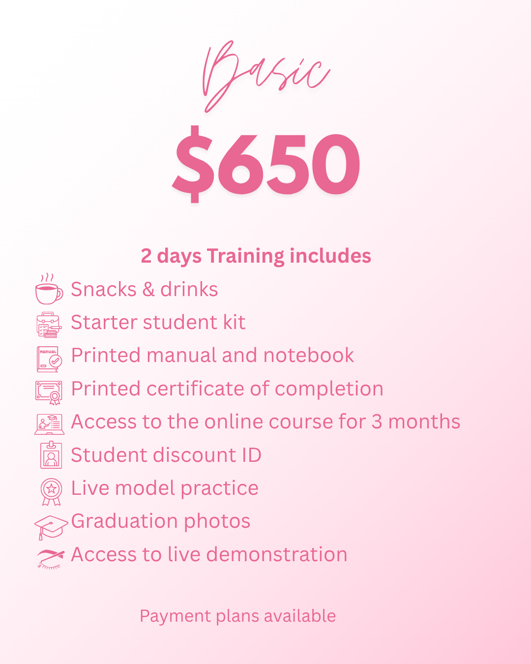 Beginner lash course 1:1