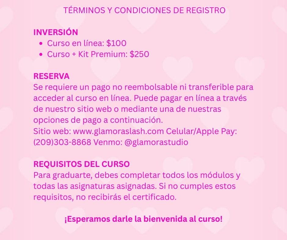 Lash lifting online course